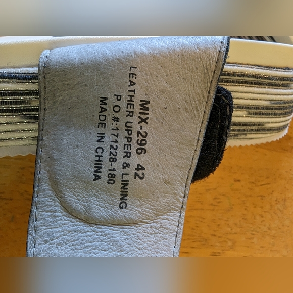 Allegra by PG Lite Sandals, Slip On, Black, Size 42 (10) - Picture 9 of 9